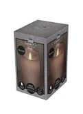 Anna's Collection LED-stompkaars bewegende vlam - D7,5xH12,5cm Brons - afbeelding 2