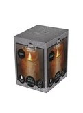Anna's Collection LED-stompkaars rustiek - D7,5xH10cm Goud - afbeelding 2