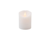 Anna's Collection LED-stompkaars rustiek - D7,5xH10cm Wit - afbeelding 4