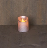 Anna's Collection LED-stompkaars rustiek - D7,5xH10cm Zilver - afbeelding 3