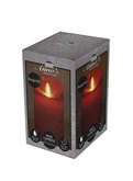 Anna's Collection LED-stompkaars rustiek - D7,5xH12,5cm Bordeaux - afbeelding 2
