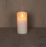 Anna's Collection LED-stompkaars rustiek - D7,5xH15cm Ivoor - afbeelding 3