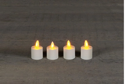 Anna's Collection LED-theelicht uitbreiding - D3,8cm Wit - afbeelding 2