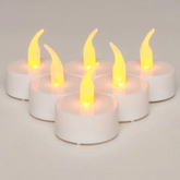 Anna's Collection LED-theelichten vlameffect met timer - Geel 6 stuks - afbeelding 3
