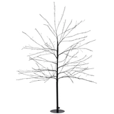 Anna's Collection Lichtboom met flash zwart - H120cm Classic warm - afbeelding 2