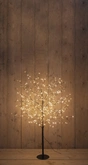 Anna's Collection Lichtboom met flash zwart - H120cm Classic warm - afbeelding 3