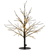 Anna's Collection Lichtboom met flash zwart - H60cm Classic warm - afbeelding 1
