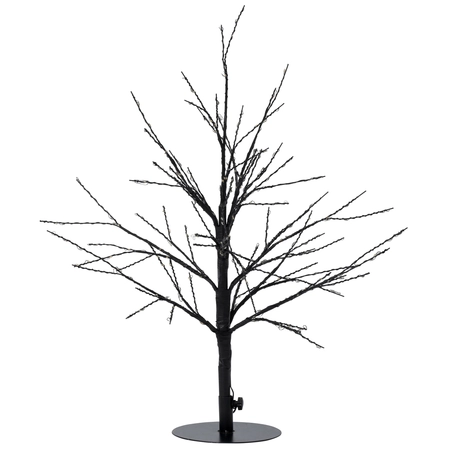 Anna's Collection Lichtboom met flash zwart - H60cm Classic warm - afbeelding 2