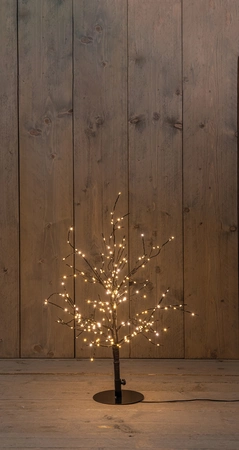 Anna's Collection Lichtboom met flash zwart - H60cm Classic warm - afbeelding 3