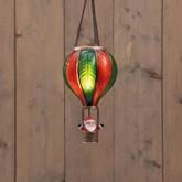 Anna's Collection Luchtballon 20 lampjes - H45xD14cm Rood en groen - afbeelding 2