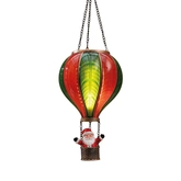 Anna's Collection Luchtballon 24 lampjes - H62xD20cm Wit en rood - afbeelding 1