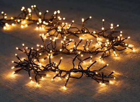Anna's Collection Oplaadbare clusterverlichting light gold - 768 lampjes - 4,5 m - afbeelding 2