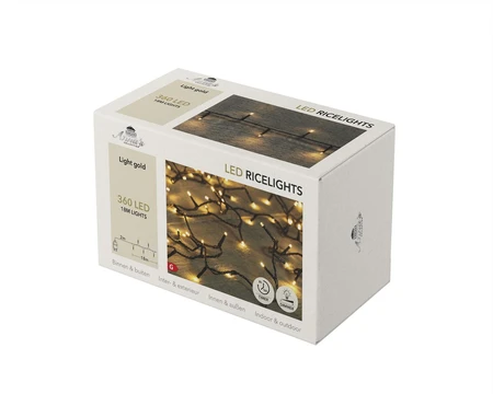 Anna's Collection Ricelightverlichting - L18m Licht goud - afbeelding 3