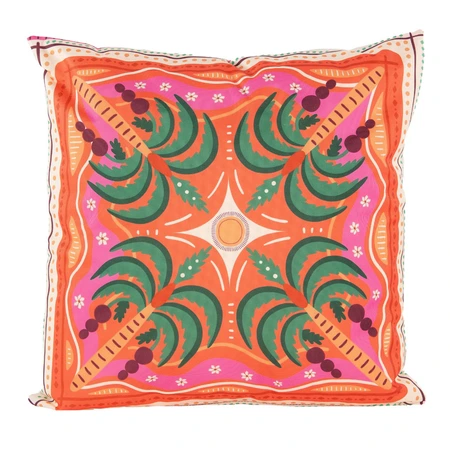 Anna's Collection sierkussen Palmboom oranje 45 x 45 x 12 cm