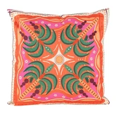 Anna's Collection sierkussen Palmboom oranje 45 x 45 x 12 cm