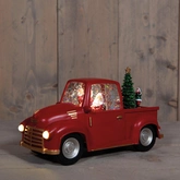 Anna's Collection Verlichte pick-up glitterwater - B28,5xH16,5cm Rood - afbeelding 3