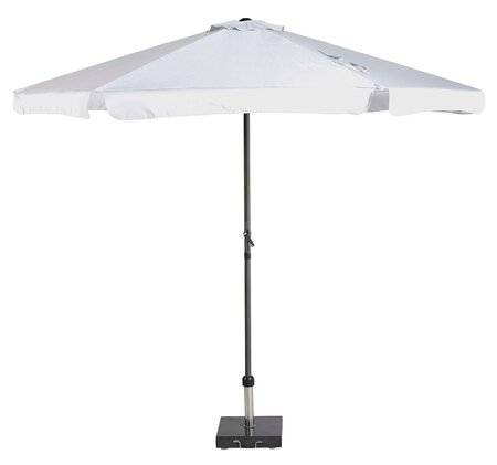 Platinum Middenstokparasol Antigua volant Ø 300 cm Wit - afbeelding 1