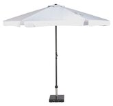 Platinum Middenstokparasol Antigua volant Ø 300 cm Wit - afbeelding 1