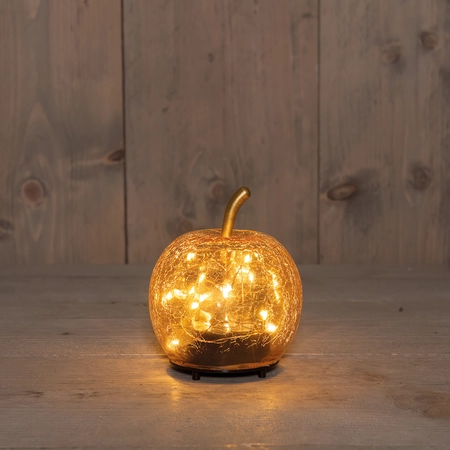 Appel USB crackle 12x11cm amber - afbeelding 2