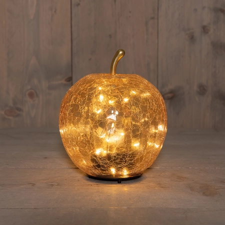Appel USB crackle 17x15cm amber - afbeelding 2