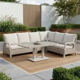 Athene hoeklounge met verstelbare tafel (sintered stone) - afbeelding 4