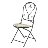 Athens stoel staal L39b50h93cm zwrt