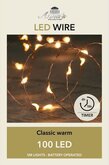 B.O.T. LED KOPERDRAAD 100L/5M CLASSIC - 6/18H TIMER - 10CM AANLOOPSNOER 3XAA/IP2