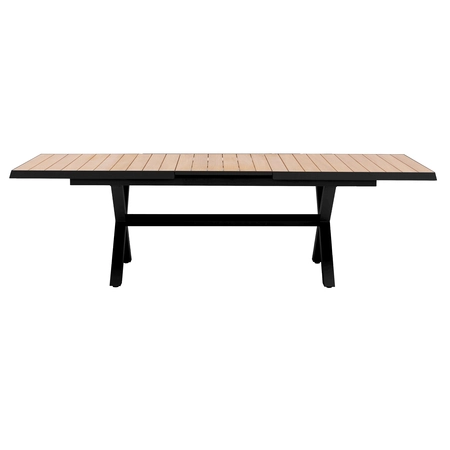 Bahia uitschuifbare tafel 204/264x100cm zwart - afbeelding 3