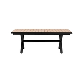 Bahia uitschuifbare tafel 204/264x100cm zwart - afbeelding 4