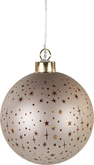 Bal glas sterren d10cm champagne