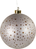 Bal glas sterren d15cm champagne