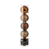 Bal onbreekbaar bruin 5 stuks - d15cm