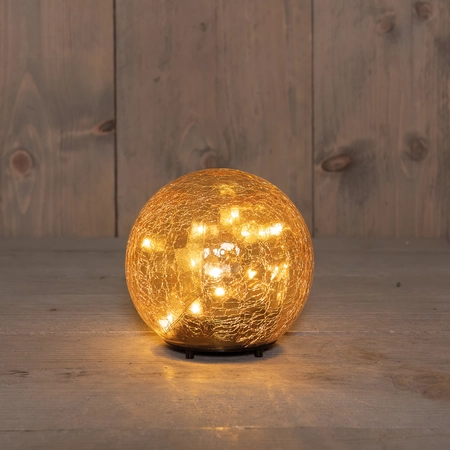 Bal USB crackle d12cm amber - afbeelding 2