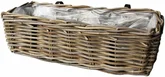Van der Leeden Balcony Basket Rattan 60CM Grey