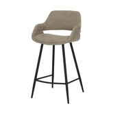 Barstoel Dario bouclé liver (counter) - afbeelding 1
