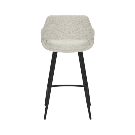 Barstoel Dario bouclé offwhite (counter) - afbeelding 5