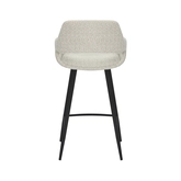 Barstoel Dario bouclé offwhite (counter) - afbeelding 5