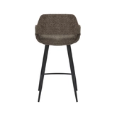 Barstoel Dario bouclé taupe (counter) - afbeelding 5