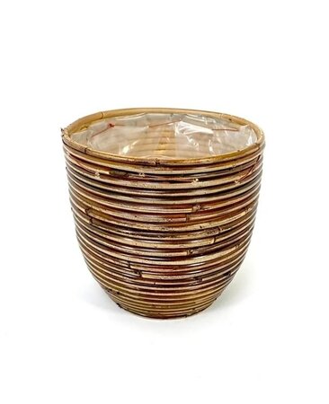 Basket Ballon Stripe D18H16CM Bronze