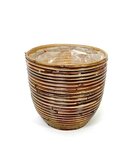 Basket Ballon Stripe D18H16CM Bronze