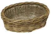 Van der Leeden Basket Rattan 37X26H12CM Grey MT1