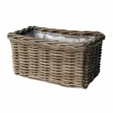 Van der Leeden Basket Rattan 40X23H20CM Grey