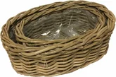 Van der Leeden Basket Rattan 44X32H15CM Grey  S2