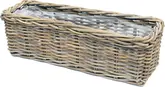 Van der Leeden Basket Rattan 60X23H20CM Grey