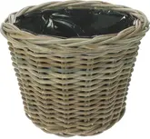 Van der Leeden Basket Rattan D20H16CM Grey