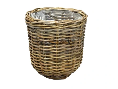 Basket Rattan D29H30CM Grey MT1 - afbeelding 2
