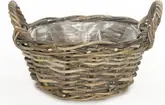 Van der Leeden Basket Rattan D35H15CM Grey