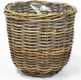 Van der Leeden Basket Rattan D36H35CM Grey MT2