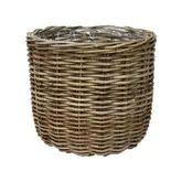 Van der Leeden Basket Rattan D43H40CM Grey MT3