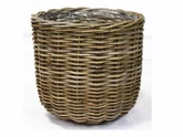 Basket Rattan D43H40CM Grey MT3
